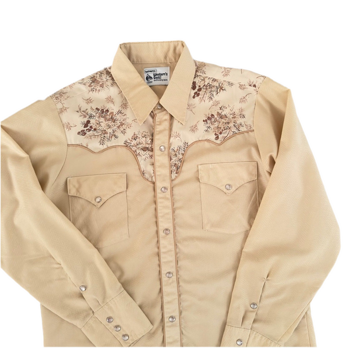 Pre - Loved Vintage MWG Western’s Best Extra Long Tails Men’s Casual Long Sleeve Shirt"