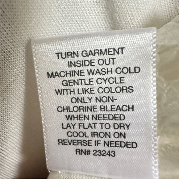 Pre - Loved Solo New York Jeans Elegant White Lace Cold Shoulder Blouse