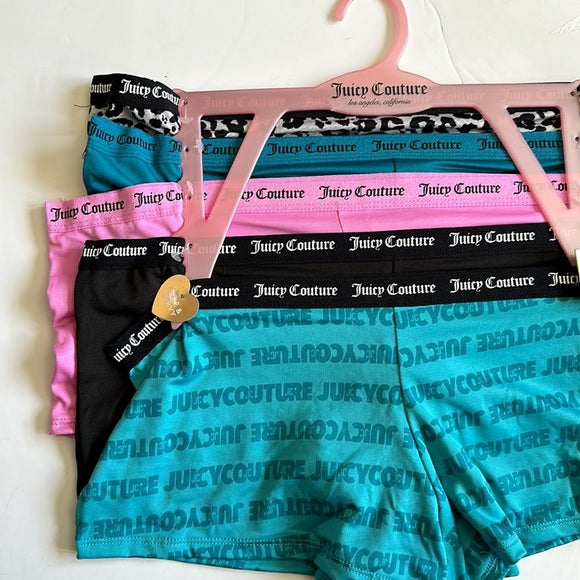 NWT Juicy Couture Size 1X Women’s Logo 5 Packs Cute & Curve Underwear