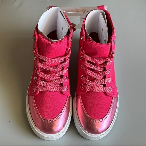 .Gymboree Cosmic Club Pink High Sneakers  Little Girls Size 13 Brand…