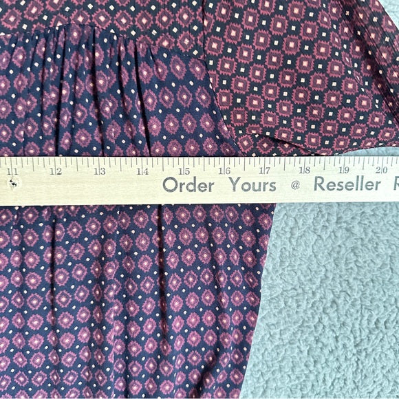 Pre - Loved LOFT Women's Burgundy Blouse