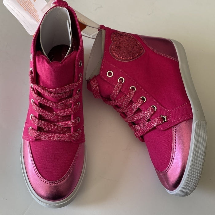 Brand New Gymboree Cosmic Club Pink High Sneakers Girls Size 2. Brand New