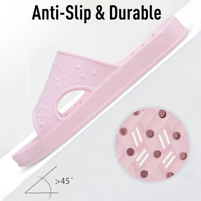 New Support Quick Drying Pool Slides Lightweight Beach Sandals Drain Holes for Women