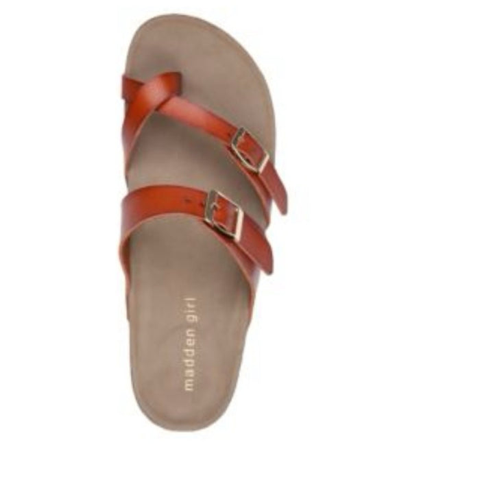 Brand New Madden Girl Women’s Adult Casual Buckle Bryceee Toe Ring Sandals Size 7.5M