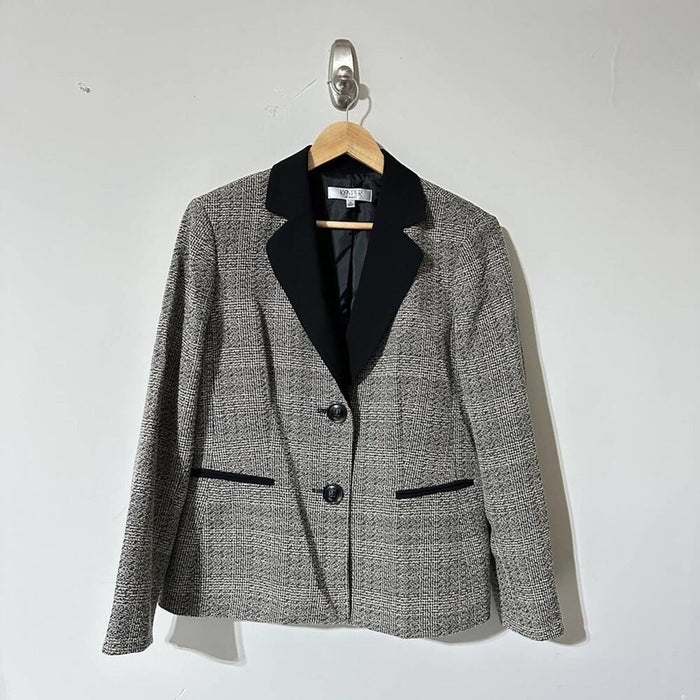 Pre - Loved Kasper Women's Suit Separate Long Sleeves V Neck Jacket Size 14