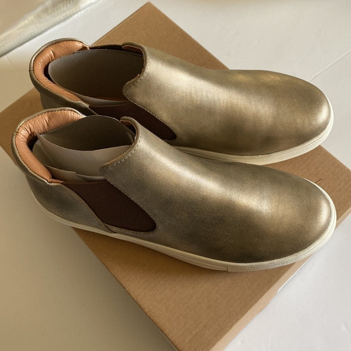 Brand New Matisse Harlan Mid Slip On Women’s Hi Sneaker Gold Size 7.5M New In …