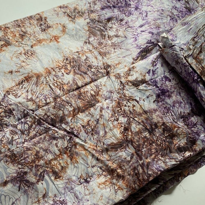 New Authentic Tie & Dye African Fabric, Gray Batik, 4.8 Yards, Multicolor Bat…
