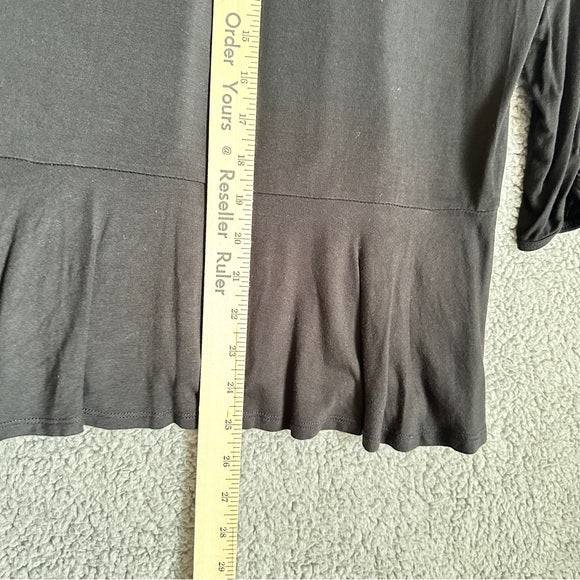 Pre - Loved August Silk Elegant Red and Black Lace Women's Blouse