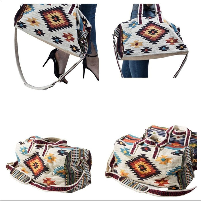 New Boho Southwestern Large Weekend Travel Bag NEW
