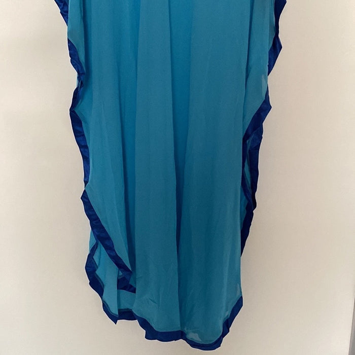NEW Embroidery Ocean Caftan Coverup Maxi Dress ⭐️⭐️⭐️⭐️⭐️Ship Today