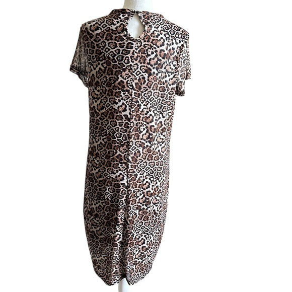 Pre - Loved J for Justify Leopard Print Sheath Dress – Size 2X