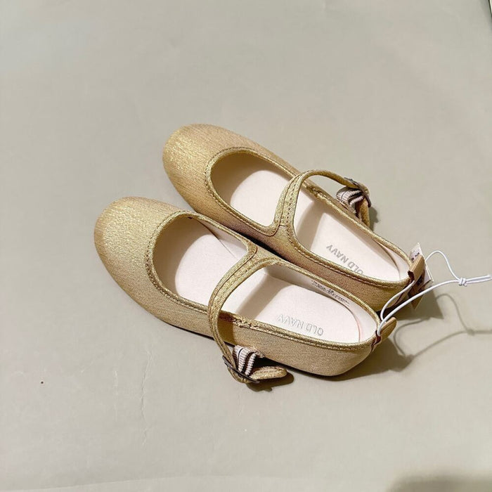 PanacheProse old navy ballet flat gold shimmer shoes Size 13 (Brand New