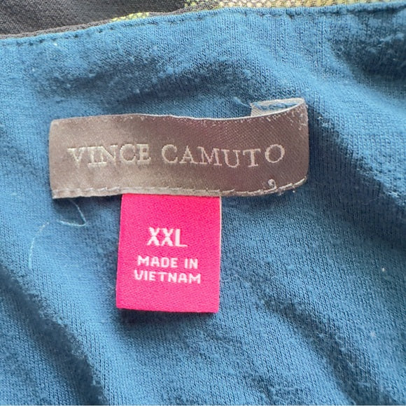 Pre - Loved Vince Camuto Women’s Size XXL Plaid Women's Long Sleeve Crew Neck Lining Blouse