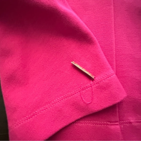 Pre - Loved Bella Bacchi Fuchsia Pleated Cap Sleeve Sheath Dress – Size 6