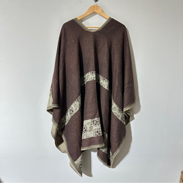 New Bohemian Women’s Cover Up Chic Open Front Blanket Heart Ruana Wrap Aound Poncho