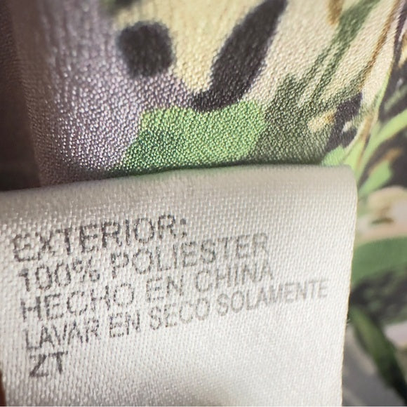 Pre - Loved Preston & York Floral Black Blouse Elegant Design