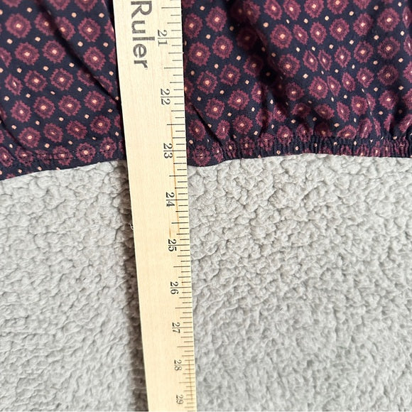 Pre - Loved LOFT Women's Burgundy Blouse