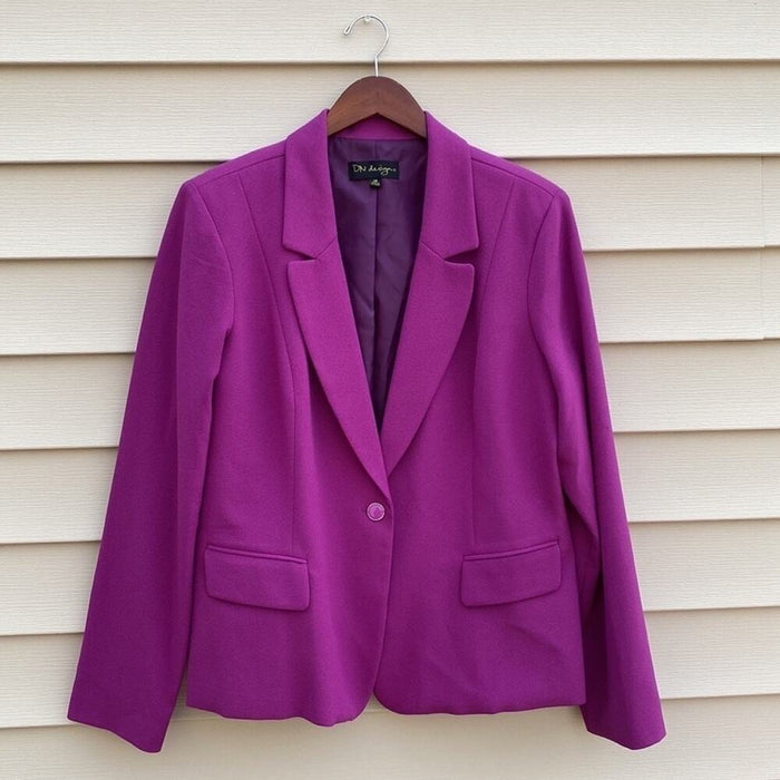 Pre - Loved DN Designs By Danny & Nicole Size 18 Women’s Shawl Collar Jacket