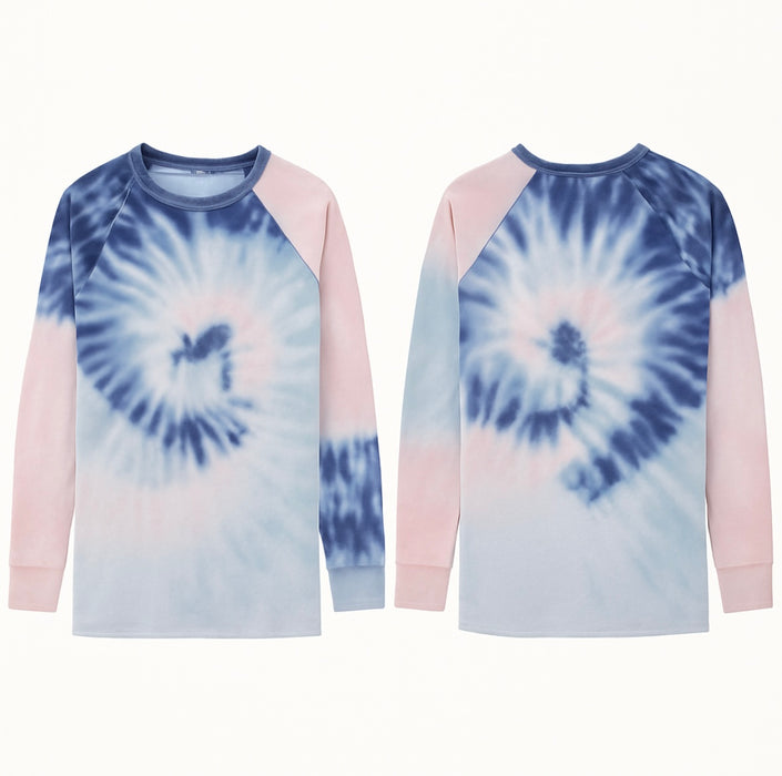 Women’s Tie-Dye Lightweight Pullover Sweatshirt – Size S –