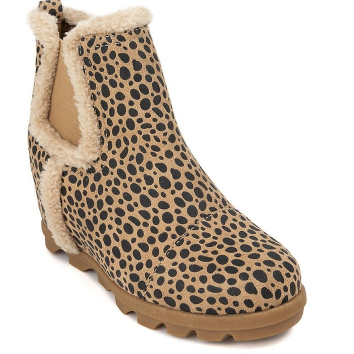 Sugar Haylei Women’s  Wedge Winter Faux Slip On Round Toe Booties Size 8.5M