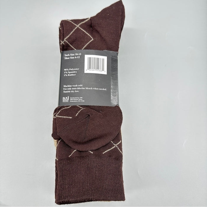 Brand New Beverly Hills Polo Club Premium Ribbed Dress Socks Men's 6 Pair Size 6-12