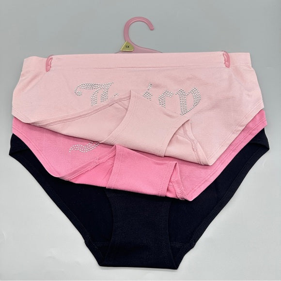 NWT Juicy Couture Women’s Size 1X Cheeky Pink and Black Underwear Accessory