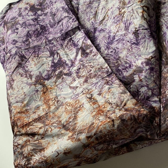 New Authentic Tie & Dye African Fabric, Gray Batik, 4.8 Yards, Multicolor Bat…