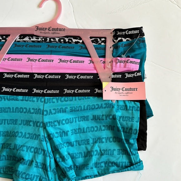 NWT Juicy Couture Size 1X Women’s Logo 5 Packs Cute & Curve Underwear