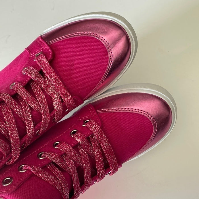 Brand New Gymboree Cosmic Club Pink High Sneakers Girls Size 2. Brand New