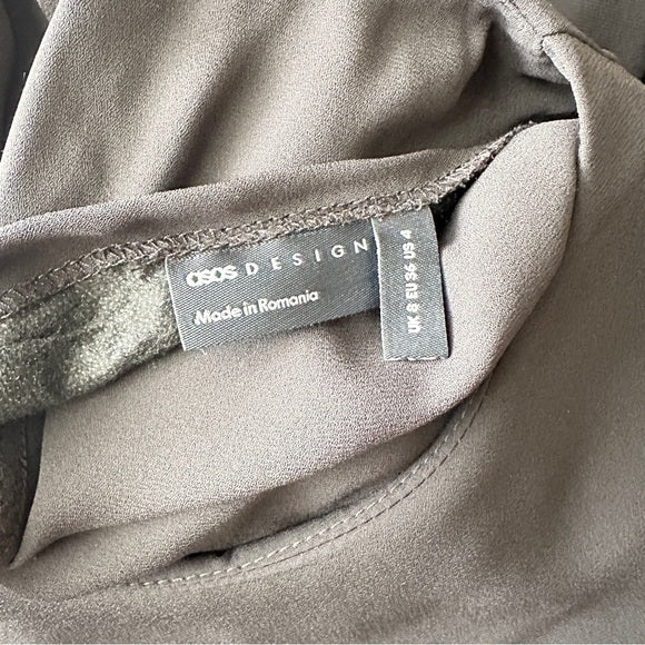 Pre - Loved ASOS Design Elegant Black Ruffle Blouse