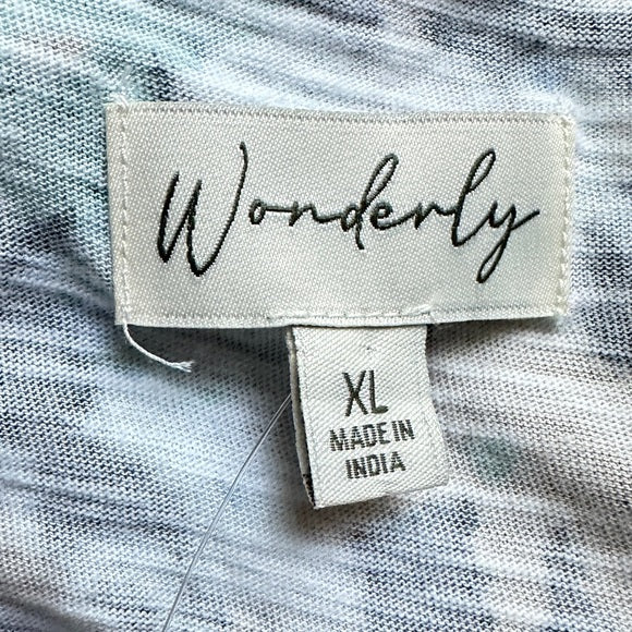 Wonderly Womens  Button-Front Knit Top – XL