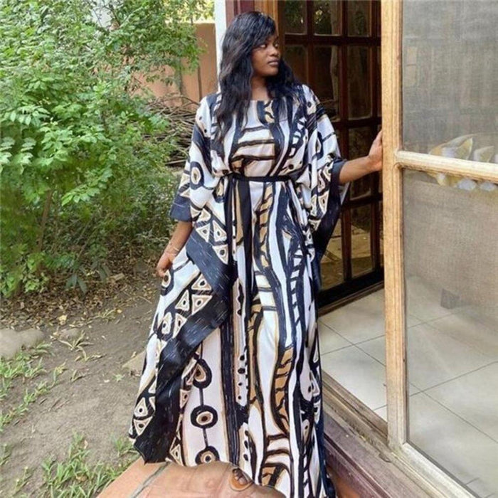New Cover Ups Bohemian Women’s Floral Multicolor Maxi Dresses