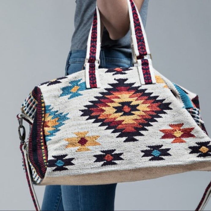 New Boho Southwestern Large Weekend Travel Bag NEW