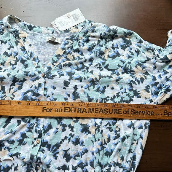 Wonderly Womens  Button-Front Knit Top – XL