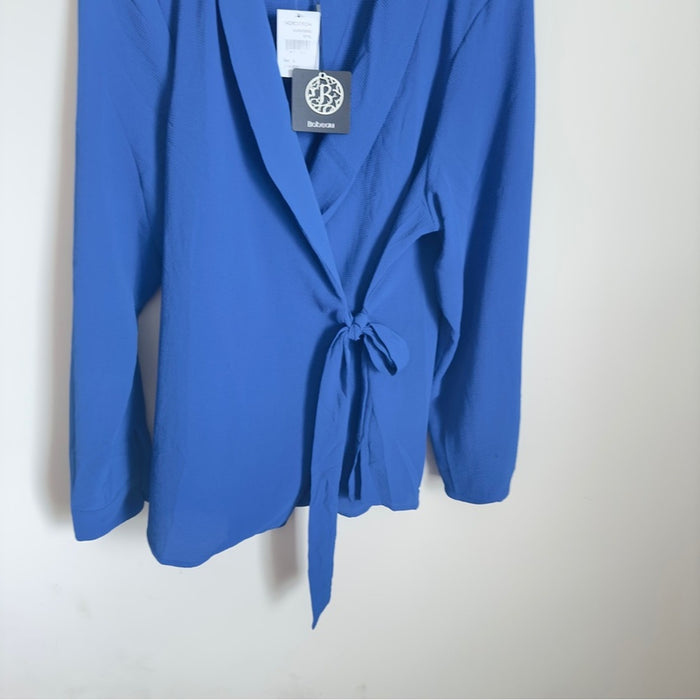 PanacheProse Bobeau Women’s Adult Casual Wrap Long Sleeve Blue Top Jacket XL(Brand New)