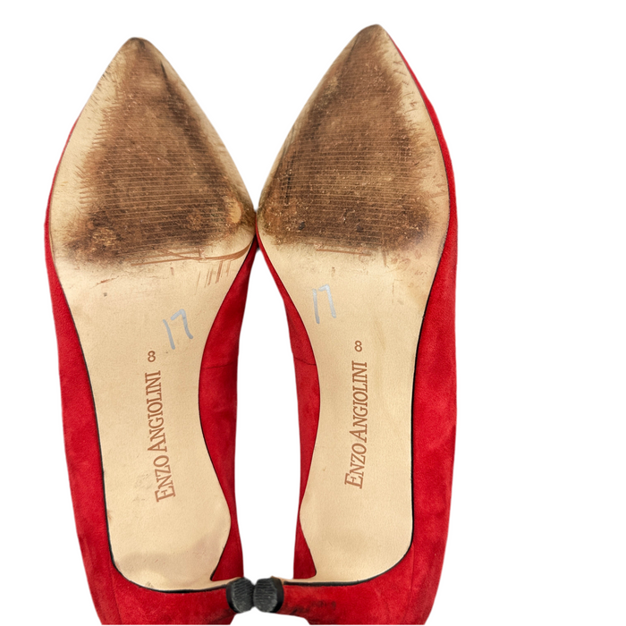 Enzo Angiolini Women’s Red Heels, Size 8