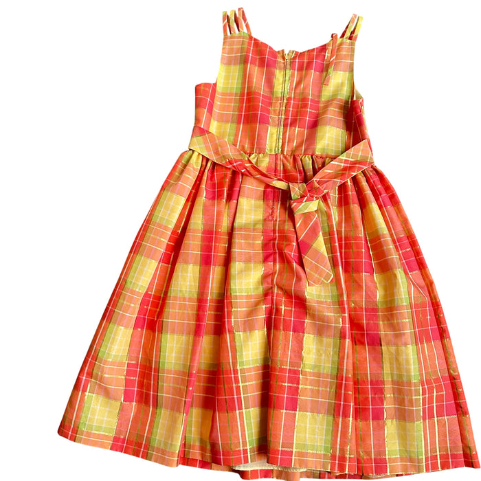 Bonnie Jean Kids Girls Casual Sleeveless Lining Belted Dress - Size 14