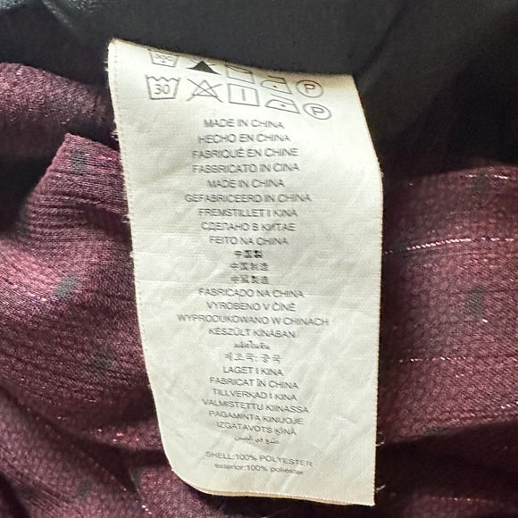 Pre - Loved Michael Michael Kors Elegant Burgundy Women's Blouse