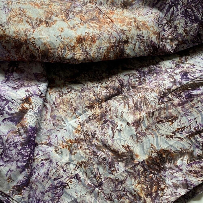 New Authentic Tie & Dye African Fabric, Gray Batik, 4.8 Yards, Multicolor Bat…