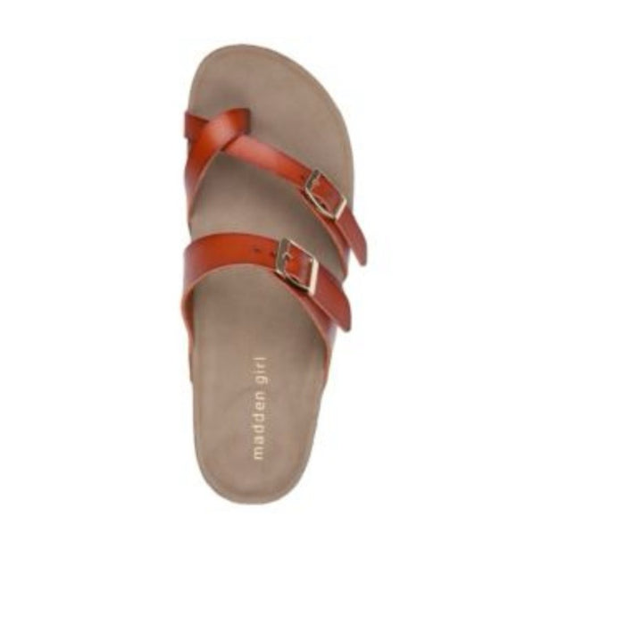 Brand New Madden Girl Women’s Adult Casual Buckle Bryceee Toe Ring Sandals Size 7.5M
