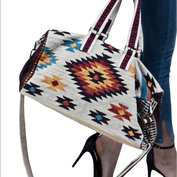 New Boho Southwestern Large Weekend Travel Bag NEW