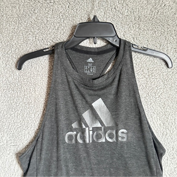 Pre - Loved Adidas Gray Tank twisted Back