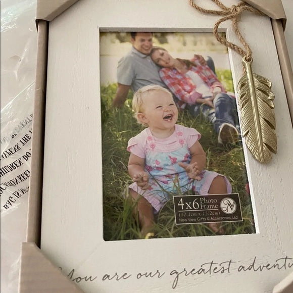 NWT YOU ARE OUR GREATEST ADVENTURE PHOTO FRAME 4 X 6