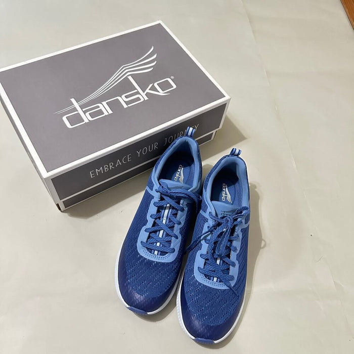 PanacheProse Dansko Womens Sky Blue Mesh Walking Comfort Sneakers Shoes Size 39