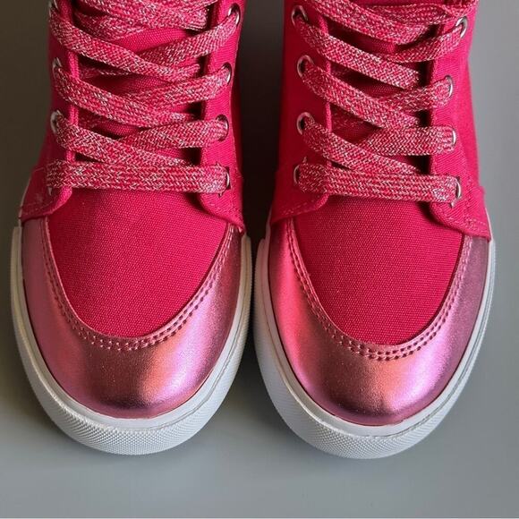 .Gymboree Cosmic Club Pink High Sneakers  Little Girls Size 13 Brand…
