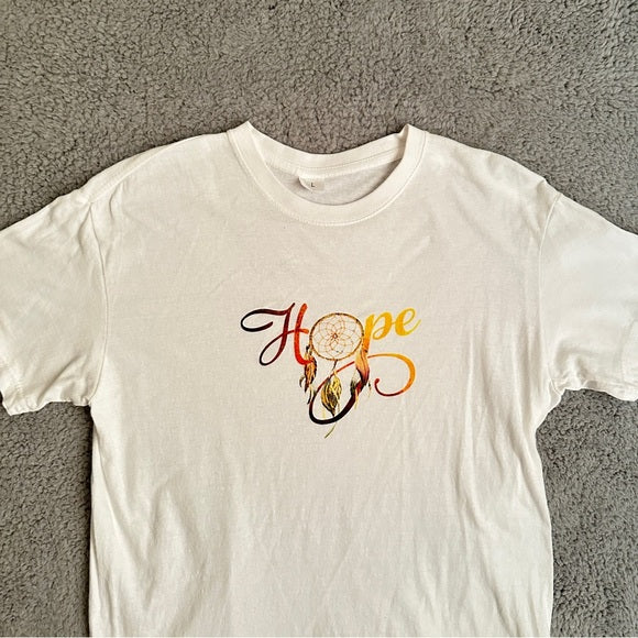 Pre - Loved Men’s / Women’s Graphic Hope Size L Short Sleeve T-Shirt