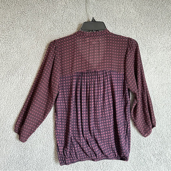 Pre - Loved LOFT Women's Burgundy Blouse