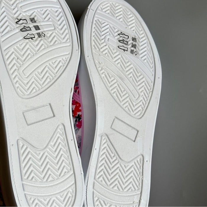 Gymboree Size 2 Floral Canvas Shoes Pink Tennis Sneakers Flat Shoes