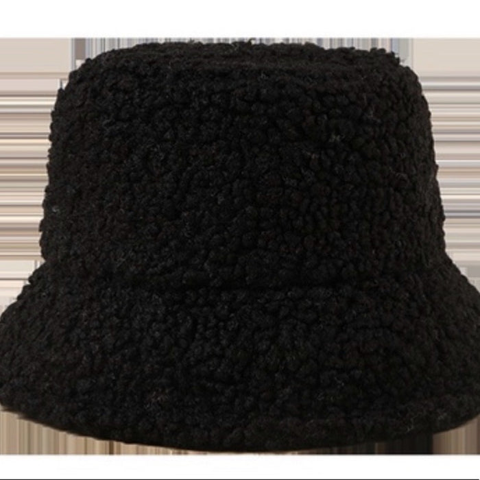 NEW!Bucket Women’s Black Teddy Cashmere Hats
