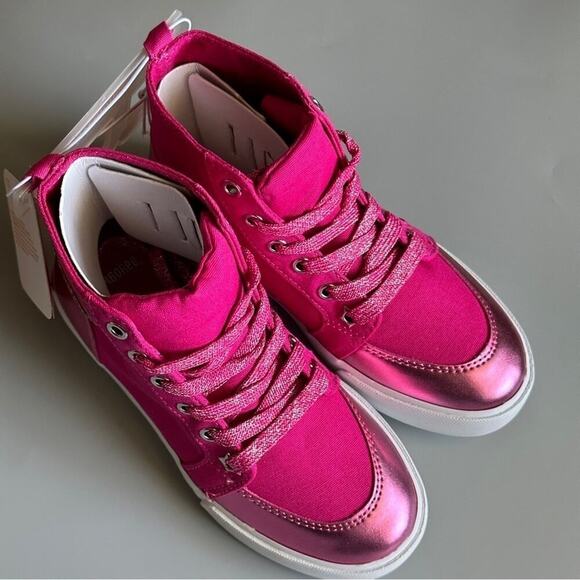 .Gymboree Cosmic Club Pink High Sneakers  Little Girls Size 13 Brand…